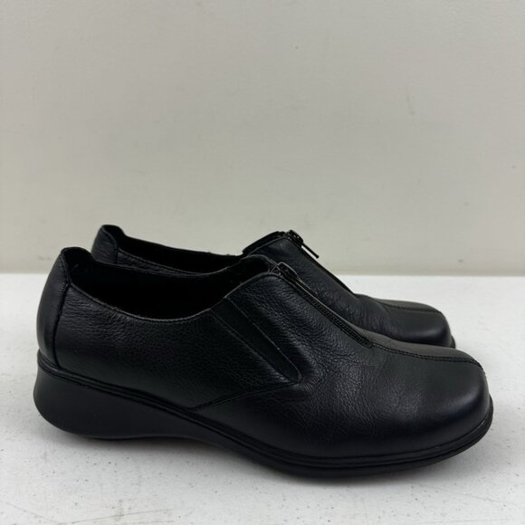 Cobbie Cuddlers Black Leather Upper Zip Comfort Walking Shoes Size 8 Wide - Picture 3 of 14